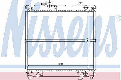 Радиатор, охлаждение двигателя NISSENS купить