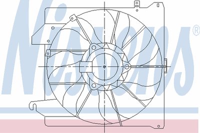Вентилятор, охлаждение двигателя NISSENS купить