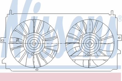 Вентилятор, охлаждение двигателя NISSENS купить