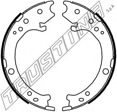 Комплект тормозных колодок, стояночная тормозная система TRUSTING купить