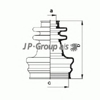 Комплект пылника, приводной вал QH JP GROUP купить