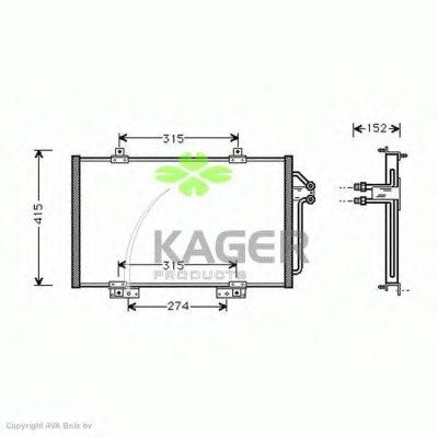 Конденсатор, кондиционер KAGER купить