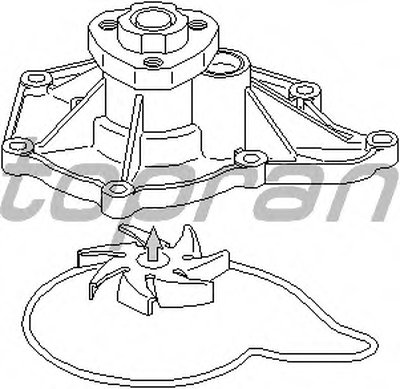 Водяной насос TOPRAN купить