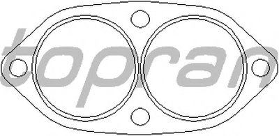 Прокладка выхлопной трубы (двойной) Opel Kadett,Ascona,Vectra 1.3S, 1.6D,1.7D