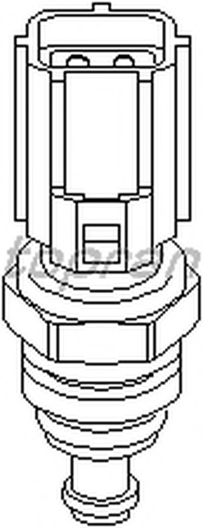 Датчик, температура охлаждающей жидкости TOPRAN купить