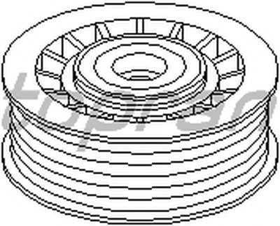 Натяжной ролик, поликлиновой  ремень TOPRAN купить