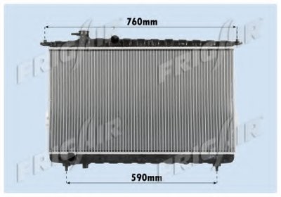 Радиатор, охлаждение двигателя FRIGAIR купить