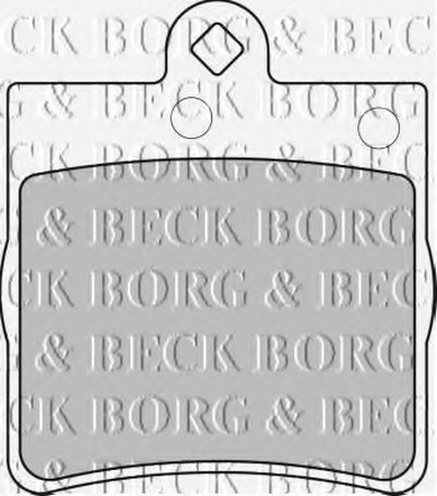 BBP1669 BORG & BECK - Гальмівні колодки до дисків