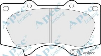 Комплект тормозных колодок, дисковый тормоз APEC braking купить