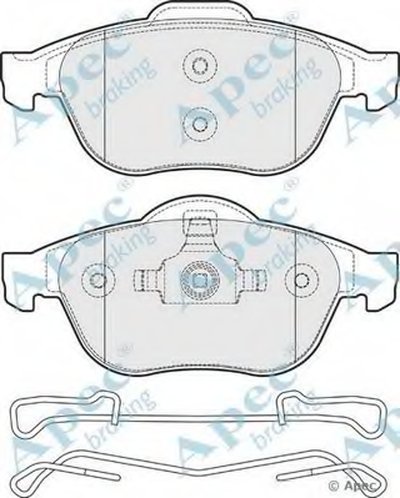 Комплект тормозных колодок, дисковый тормоз APEC braking купить