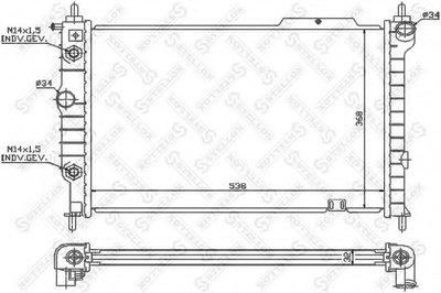 Радиатор, охлаждение двигателя STELLOX купить
