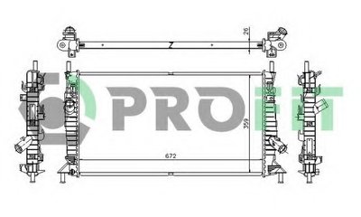 Радиатор, охлаждение двигателя PROFIT купить