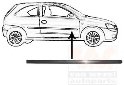 Облицовка / защитная накладка, дверь VAN WEZEL купить