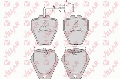 Комплект тормозных колодок, дисковый тормоз VILLAR купить