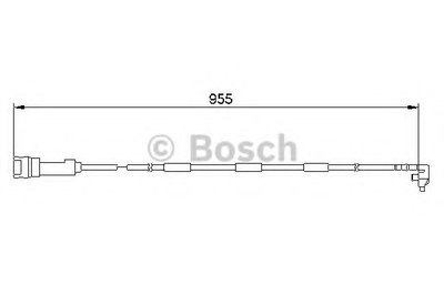 Сигнализатор, износ тормозных колодок BOSCH купить