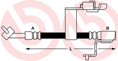 Тормозной шланг BREMBO купить