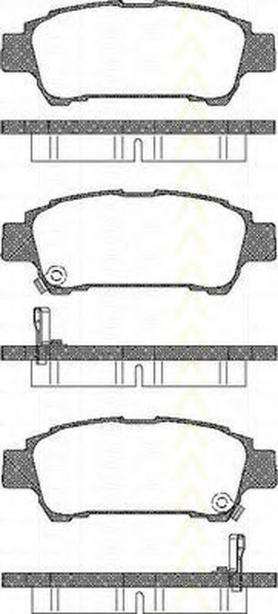 Комплект тормозных колодок, дисковый тормоз TRISCAN купить