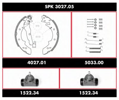 Комплект тормозов, барабанный тормозной механизм Super Precision Kit REMSA купить