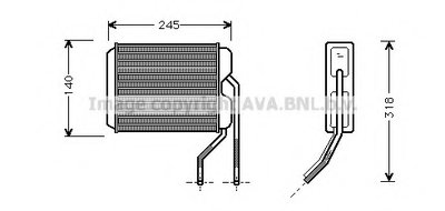 Теплообменник, отопление салона AVA QUALITY COOLING купить