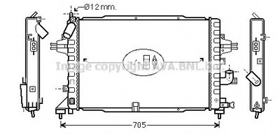 Радиатор, охлаждение двигателя AVA QUALITY COOLING купить