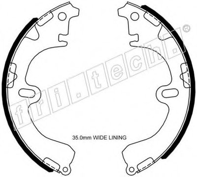 Комплект тормозных колодок fri.tech. купить