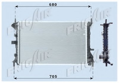 Радиатор, охлаждение двигателя FRIGAIR купить