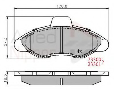 Комплект тормозных колодок, дисковый тормоз ANL Braking COMLINE купить