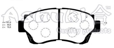 Комплект тормозных колодок, дисковый тормоз ASHUKI купить