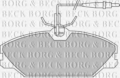 Комплект тормозных колодок, дисковый тормоз BORG & BECK купить