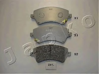 50211 JAPKO-Колодки гальмівні дискові передні