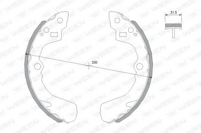 Комплект тормозных колодок WEEN купить