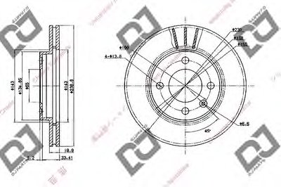 Тормозной диск DJ PARTS купить