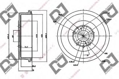 Тормозной барабан DJ PARTS купить