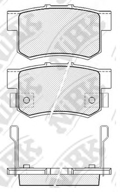 Колодка тормозная зад. ACURA Legend, RDX, TL Type-S, RSX Type-S, RSX Speed, TSX, HONDA Civic диск