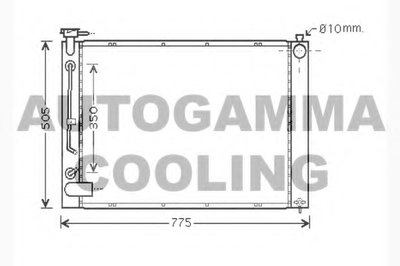 Радиатор, охлаждение двигателя AUTOGAMMA купить