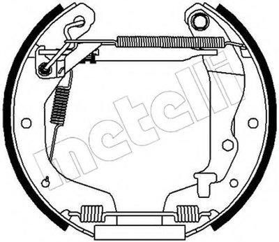 Комплект тормозных колодок Kit premounted METELLI купить