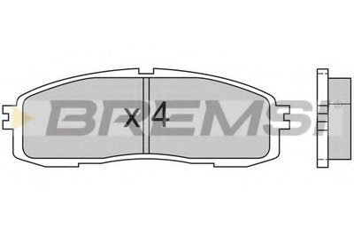 Комплект тормозных колодок, дисковый тормоз BREMSI купить