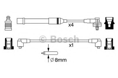 Комплект проводов зажигания BOSCH купить