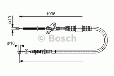 Трос, стояночная тормозная система BOSCH купить