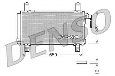 Радиатор кондиционера MAZDA 6 (GG) 02-07, 6 (GH) 07-, 6 Hatchback (GG) 02-07