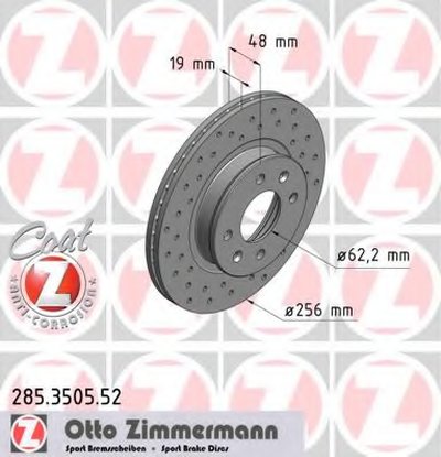 Тормозной диск SPORT BRAKE DISC COAT Z ZIMMERMANN купить