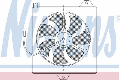 Вентилятор, конденсатор кондиционера NISSENS купить