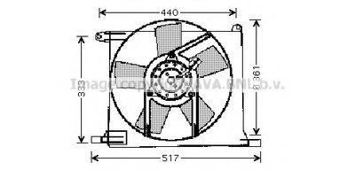 Вентилятор, охлаждение двигателя AVA QUALITY COOLING купить