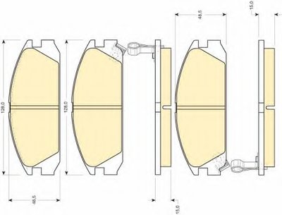 Комплект тормозных колодок, дисковый тормоз GIRLING купить