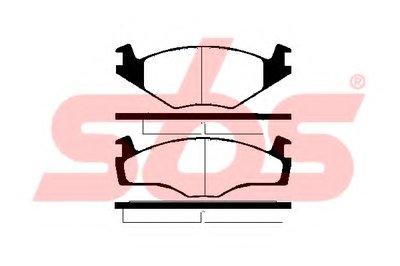 Комплект тормозных колодок, дисковый тормоз sbs купить