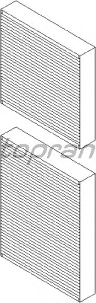 Фильтр, воздух во внутренном пространстве TOPRAN купить