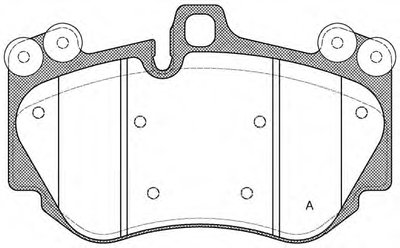 Комплект тормозных колодок, дисковый тормоз ADVANCE OPEN PARTS купить