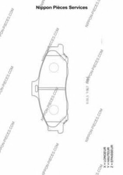 Комплект тормозных колодок, дисковый тормоз NPS купить