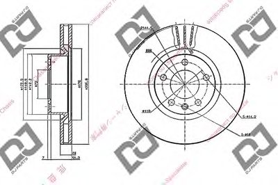 Тормозной диск DJ PARTS купить