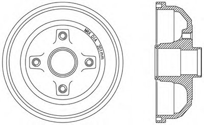 Тормозной барабан ADVANCE OPEN PARTS купить